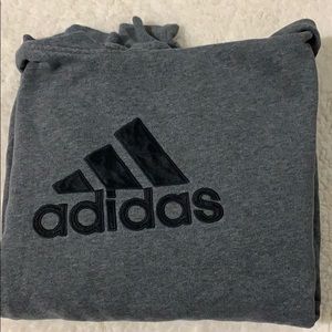 Grey Adidas sweatshirt/hoodie